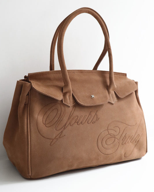 SUEDE CARRYALL BEIGE
