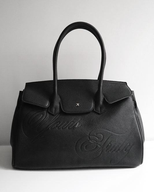 LEATHER CARRYALL BLACK