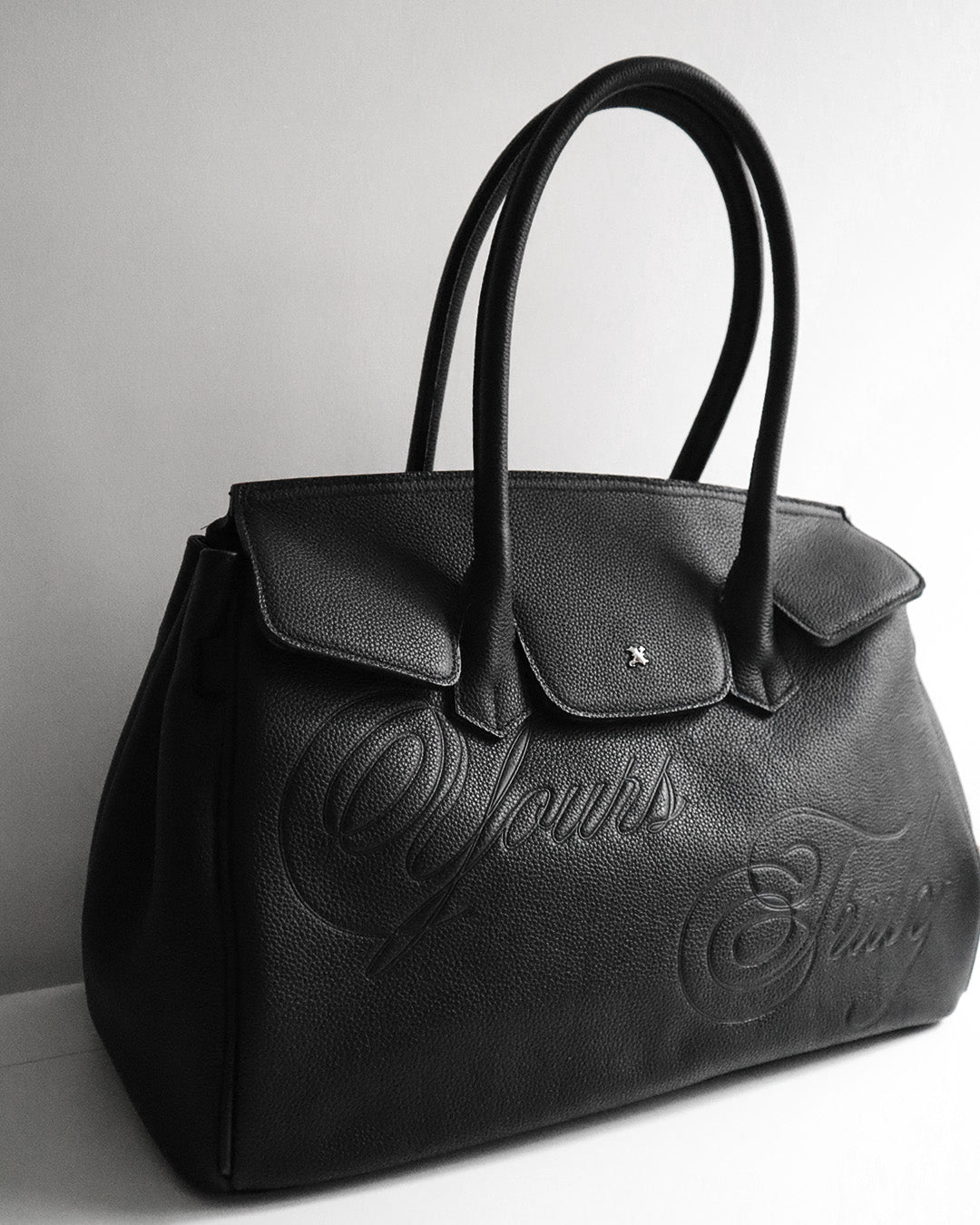 LEATHER CARRYALL BLACK