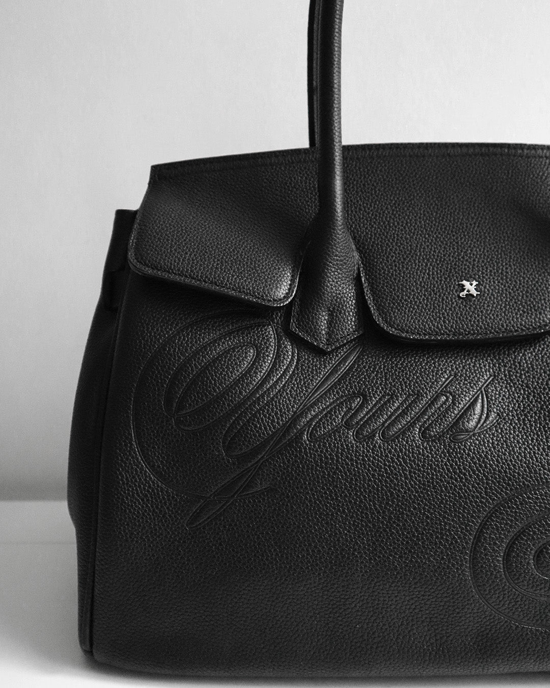 LEATHER CARRYALL BLACK