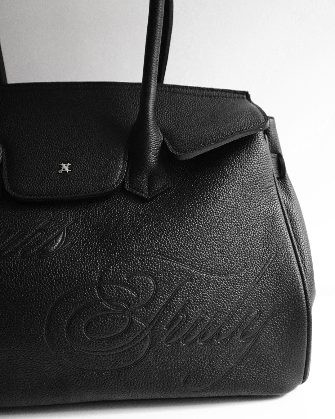 LEATHER CARRYALL BLACK