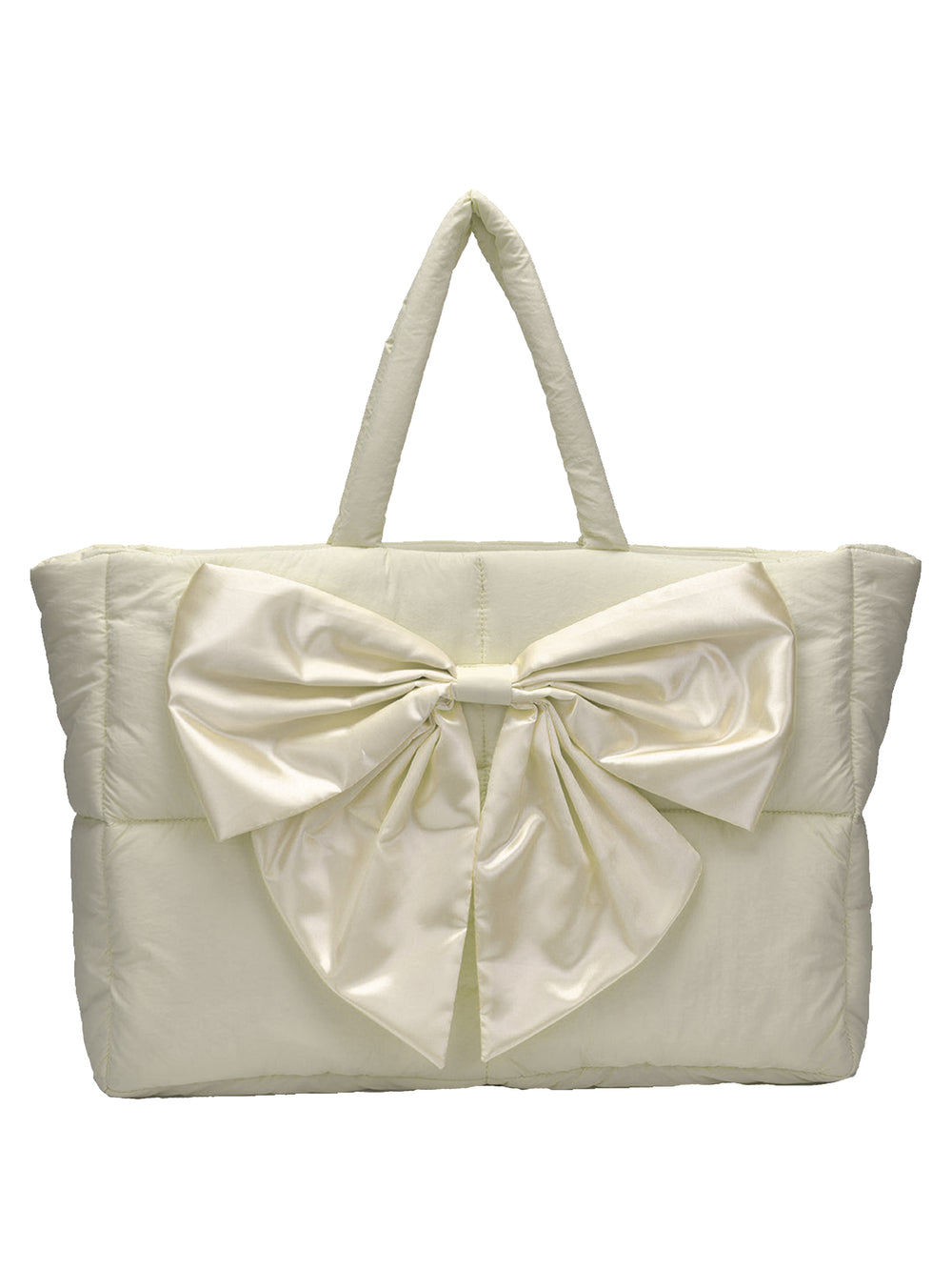 BOW TOTE CREAM