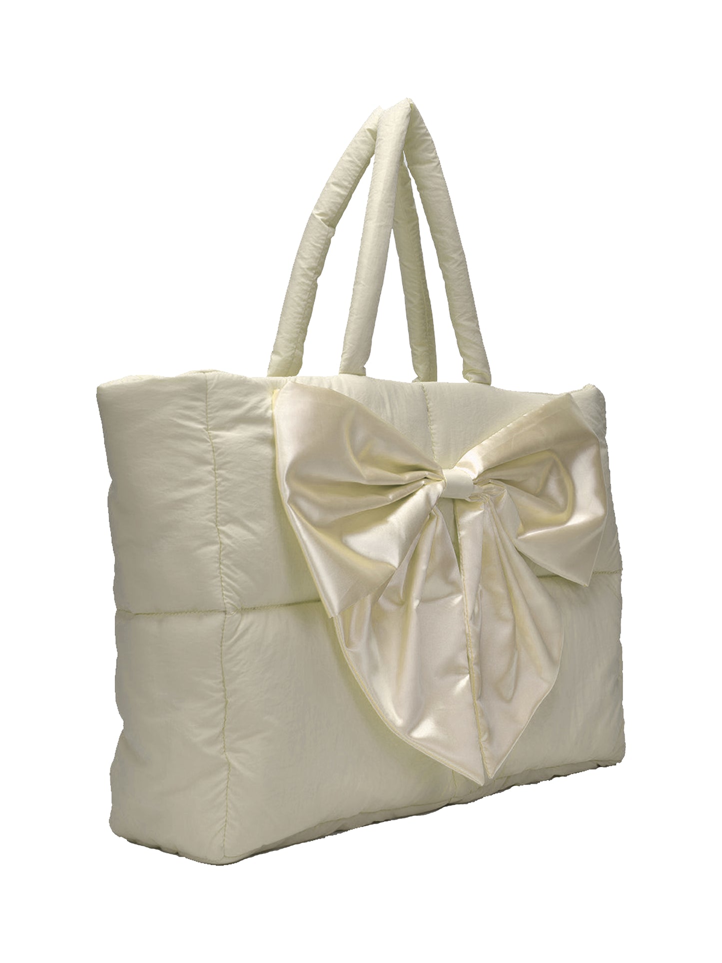 BOW TOTE CREAM