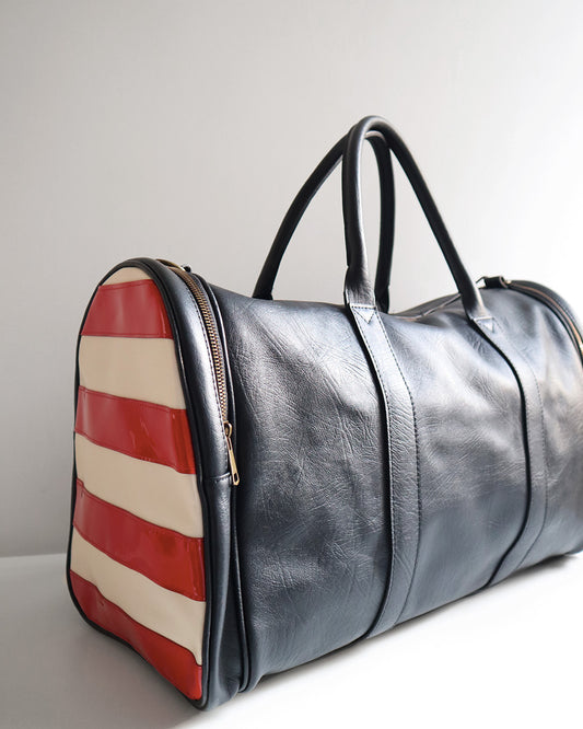 STARS & STRIPES LEATHER DUFFLE