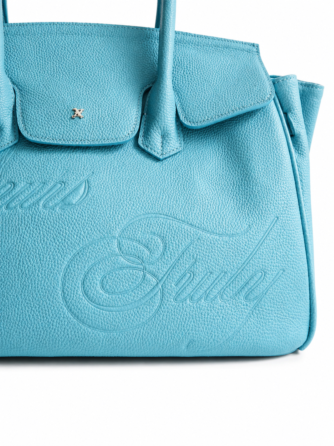 LEATHER CARRYALL TEAL
