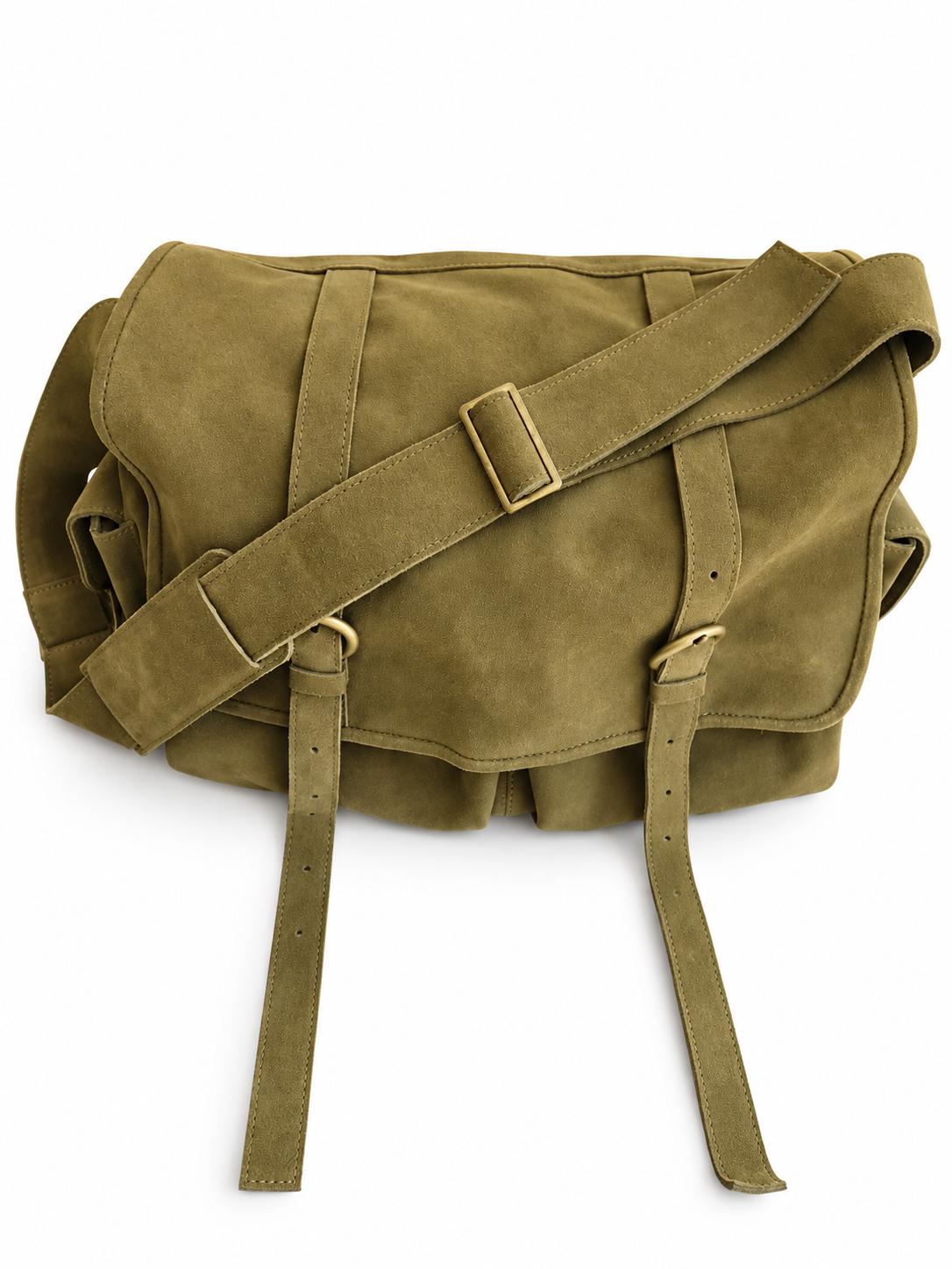 FREDDY SUEDE MESSENGER KHAKI