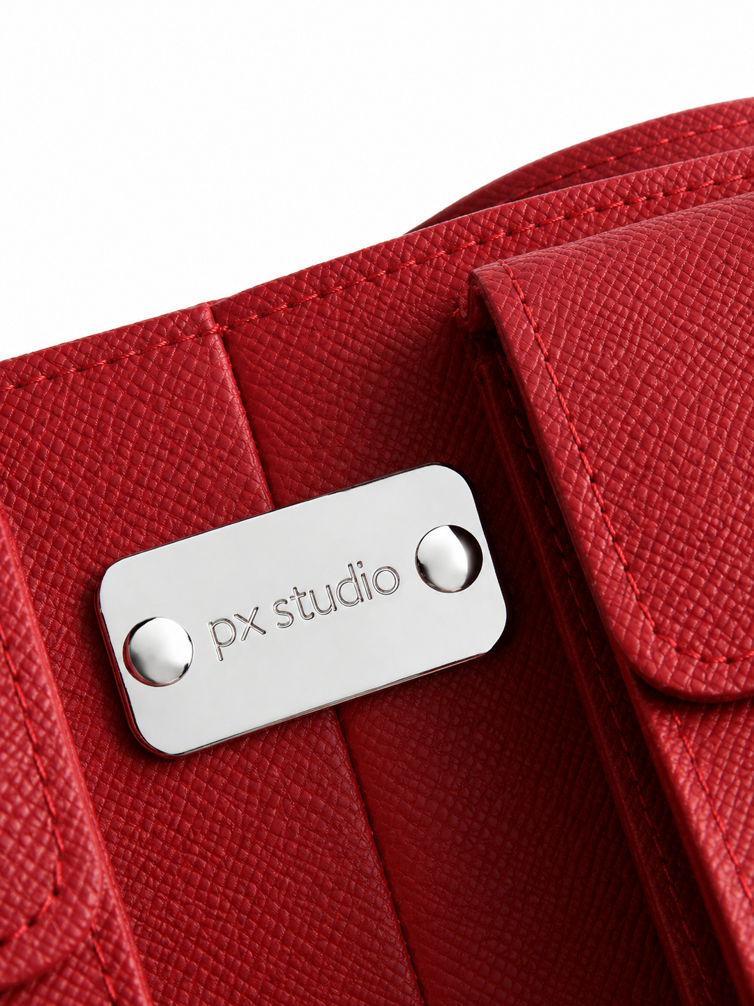 LEATHER BELT BAG RED