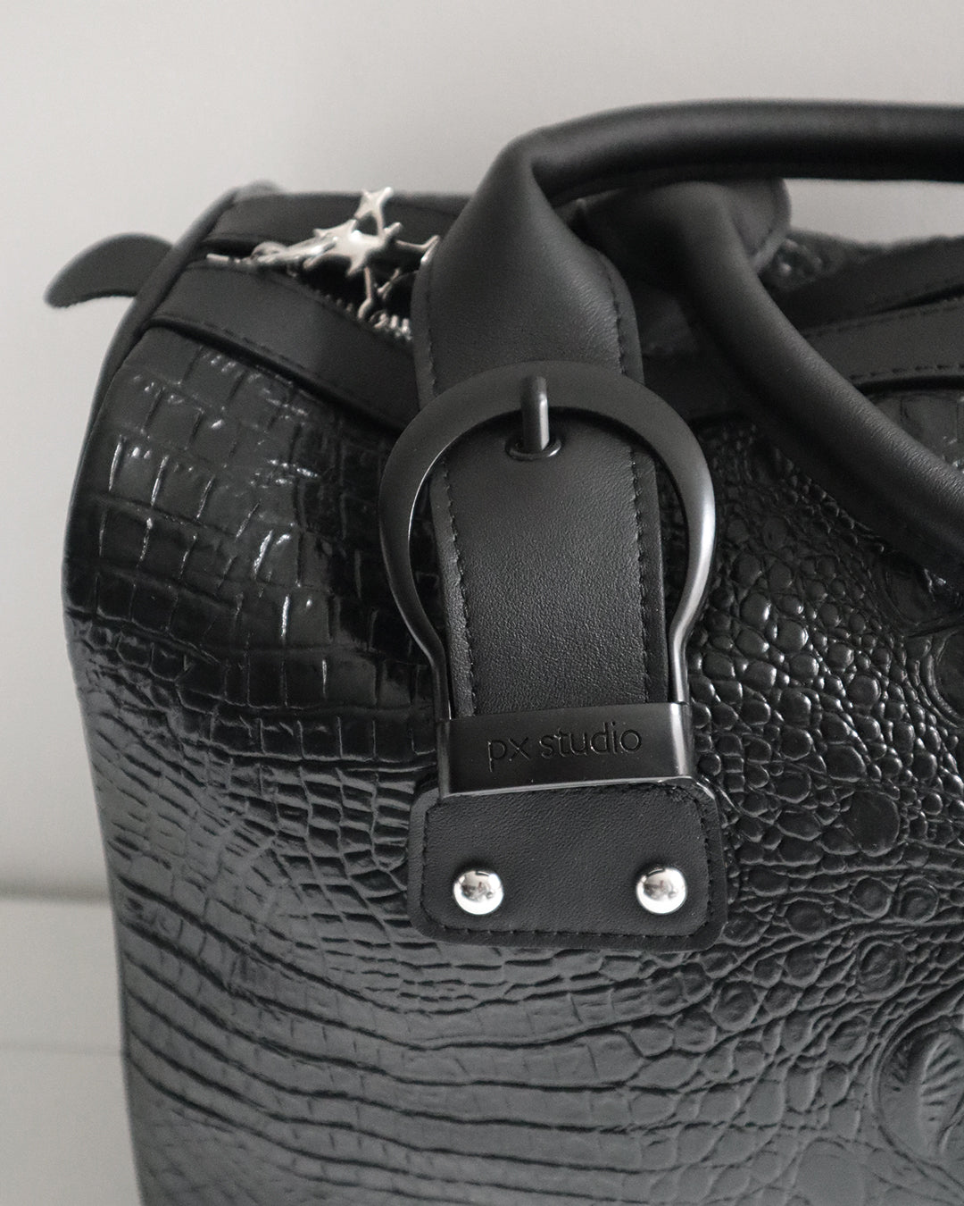 JANE BAG CROC BLACK