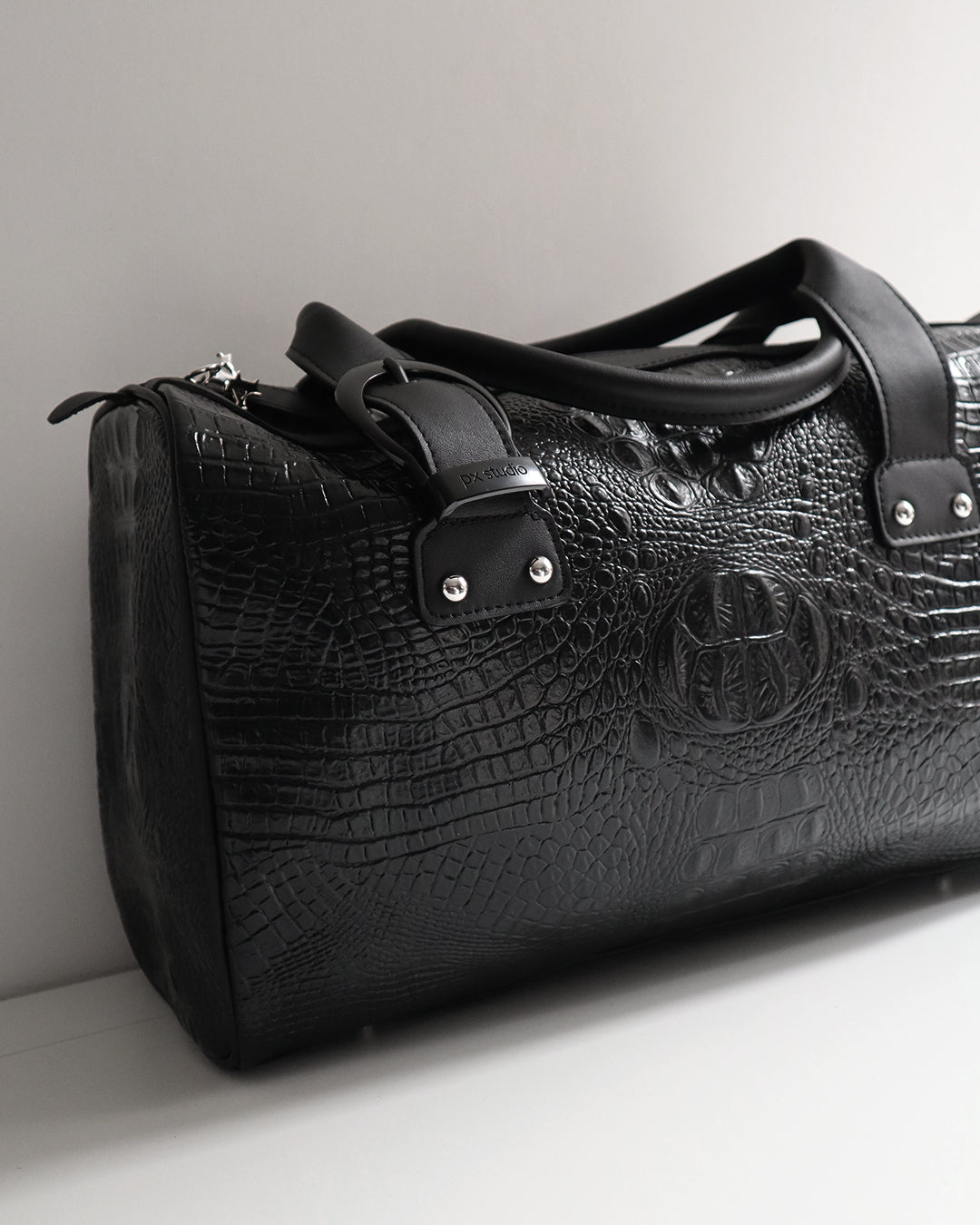 JANE BAG CROC BLACK