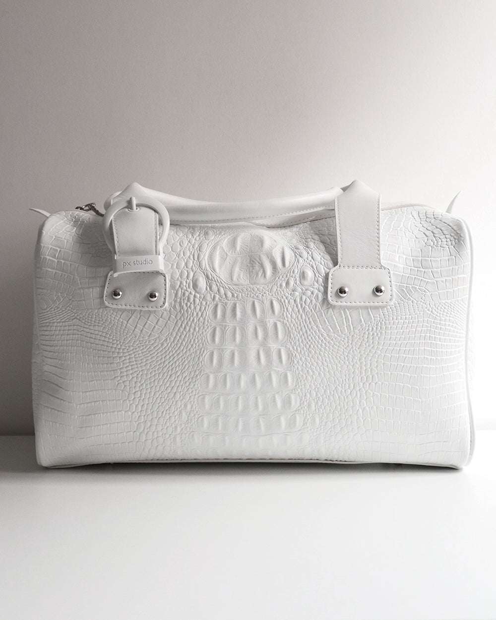 JANE BAG CROC WHITE