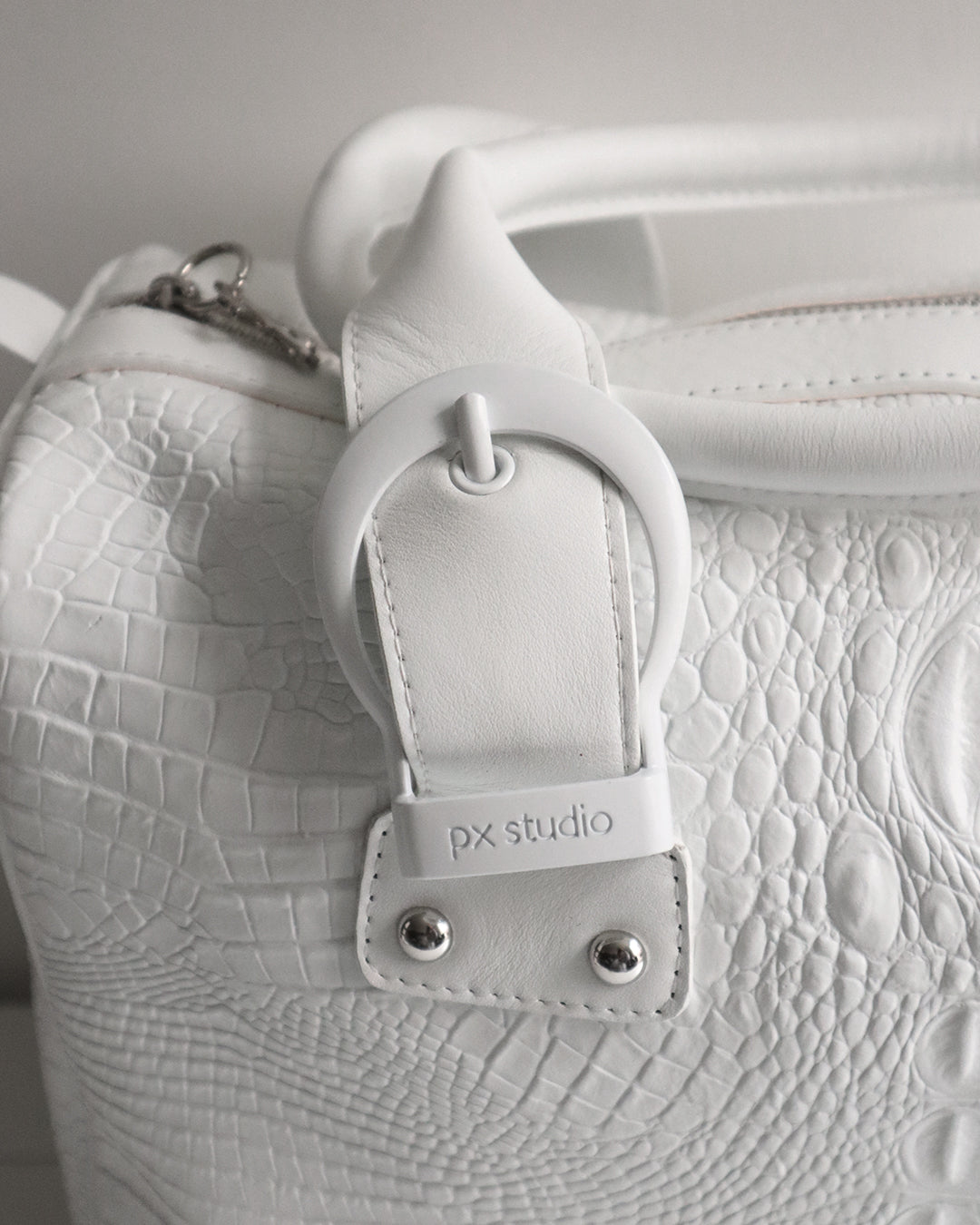 JANE BAG CROC WHITE