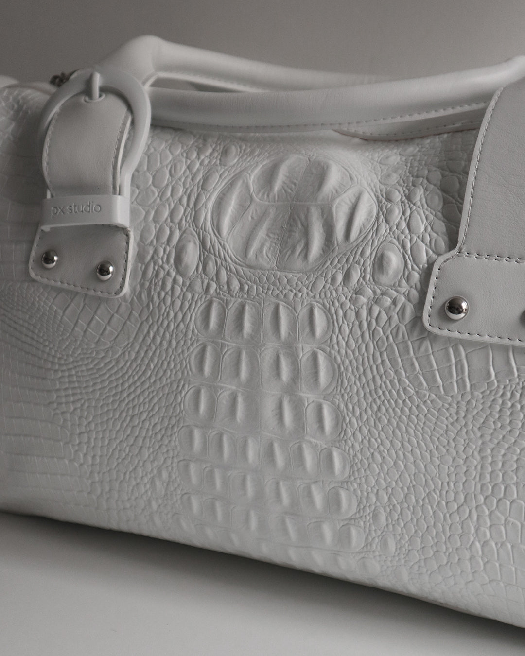 JANE BAG CROC WHITE