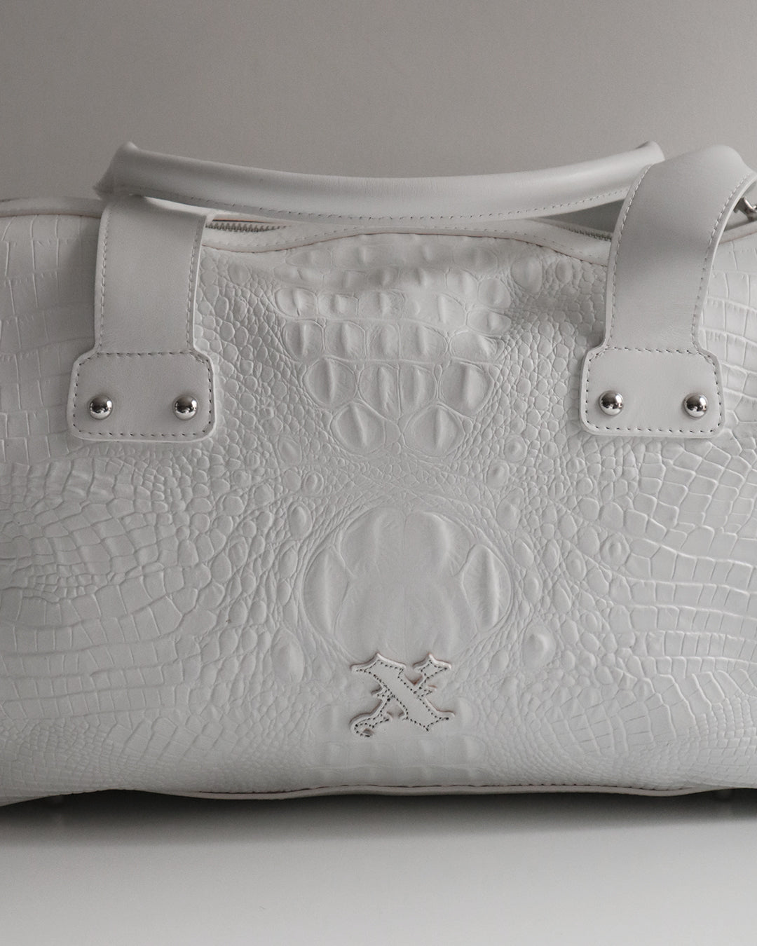 JANE BAG CROC WHITE