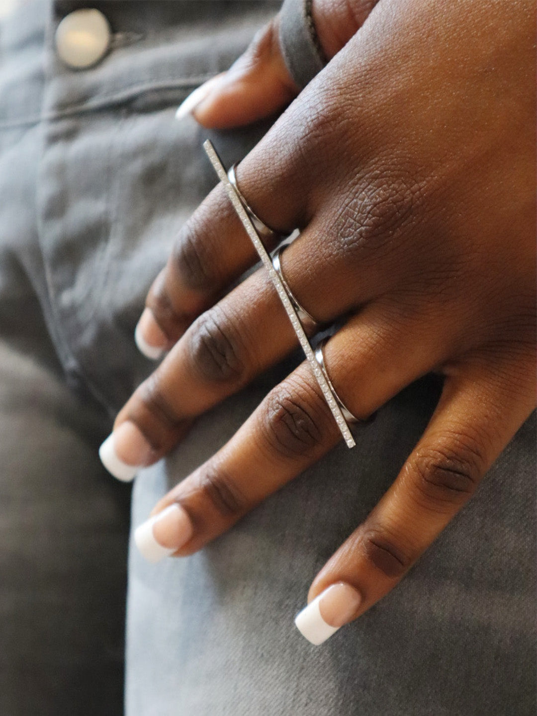 KNUCKLE RING DIAMOND