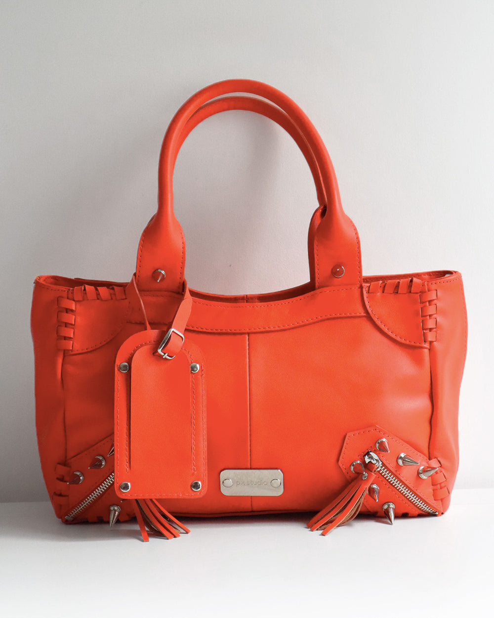 METRO LEATHER BAG ORANGE