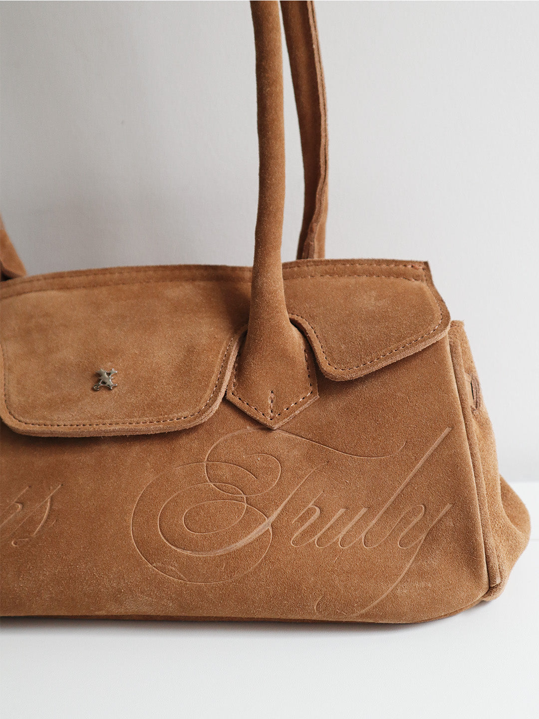 SUEDE CARRYALL MINI BEIGE
