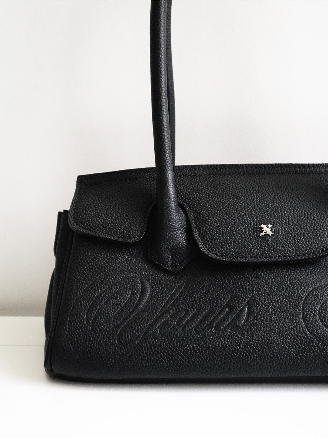 LEATHER CARRYALL MINI BLACK