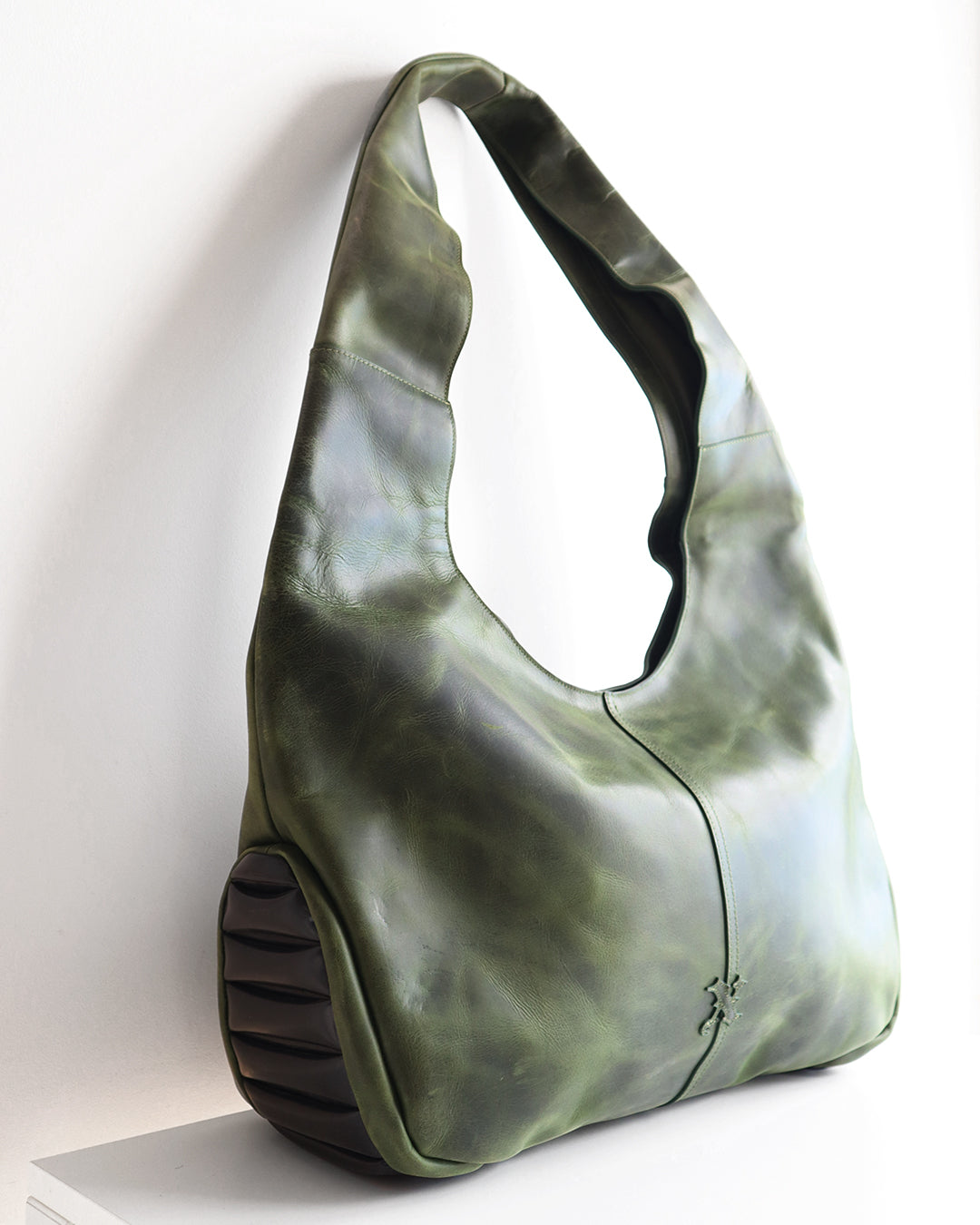 MOTO LEATHER BAG GREEN