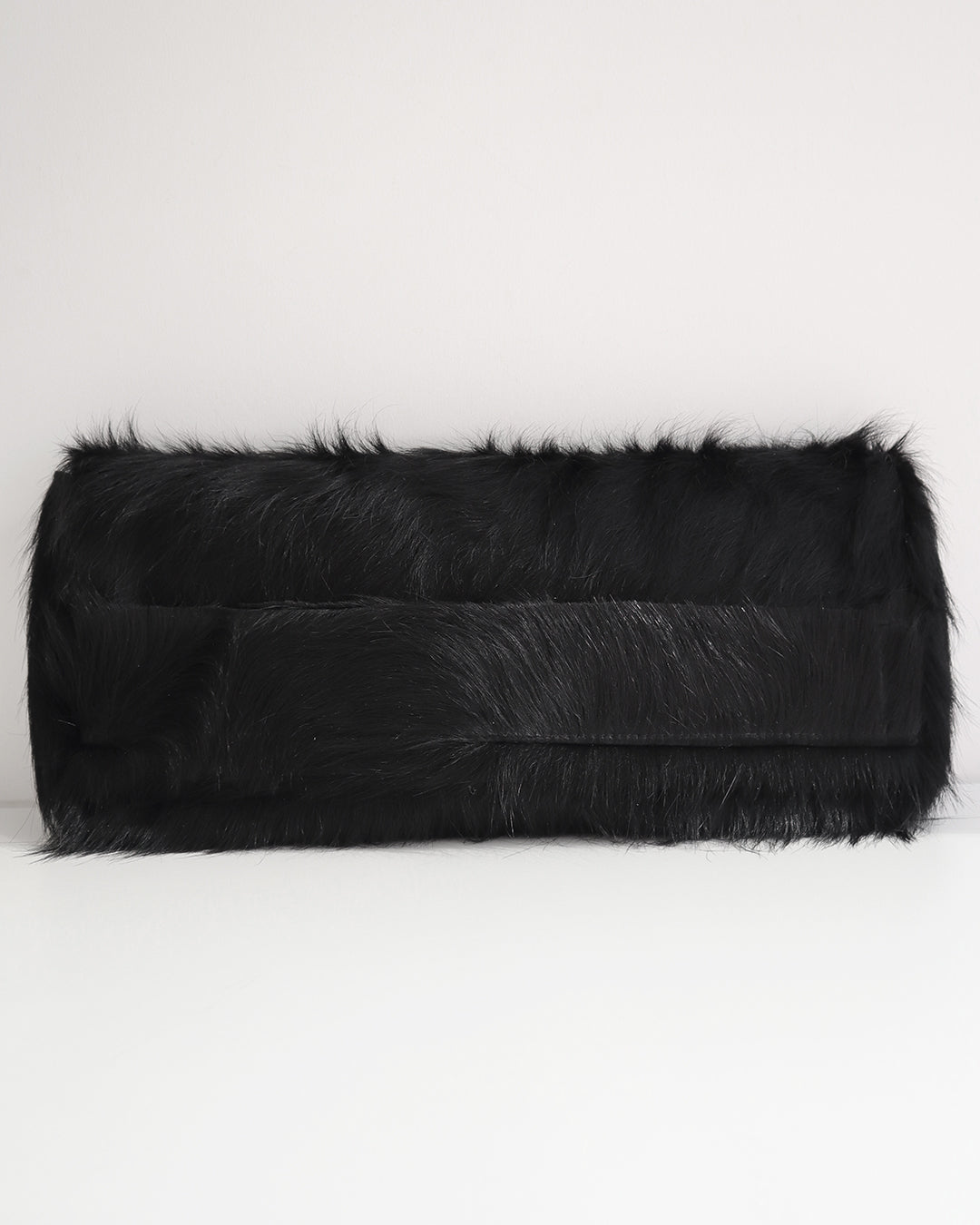 PILLOW COWHIDE CLUTCH BLACK