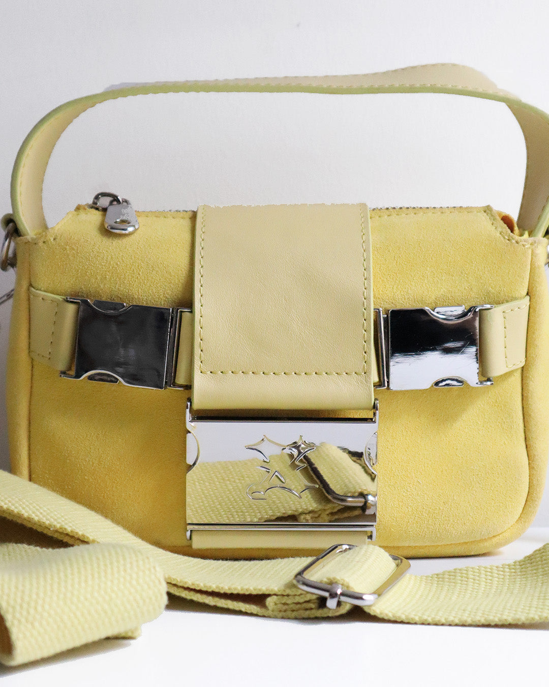 SNAP LEATHER BAG YELLOW