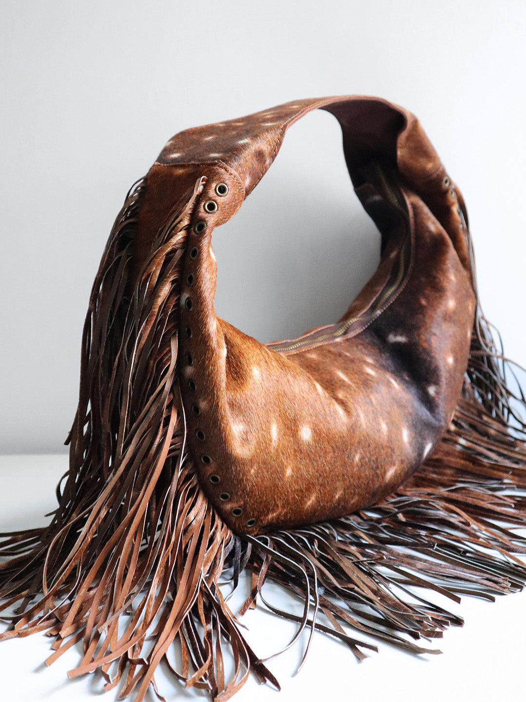 LEATHER TASSEL BAG BAMBI