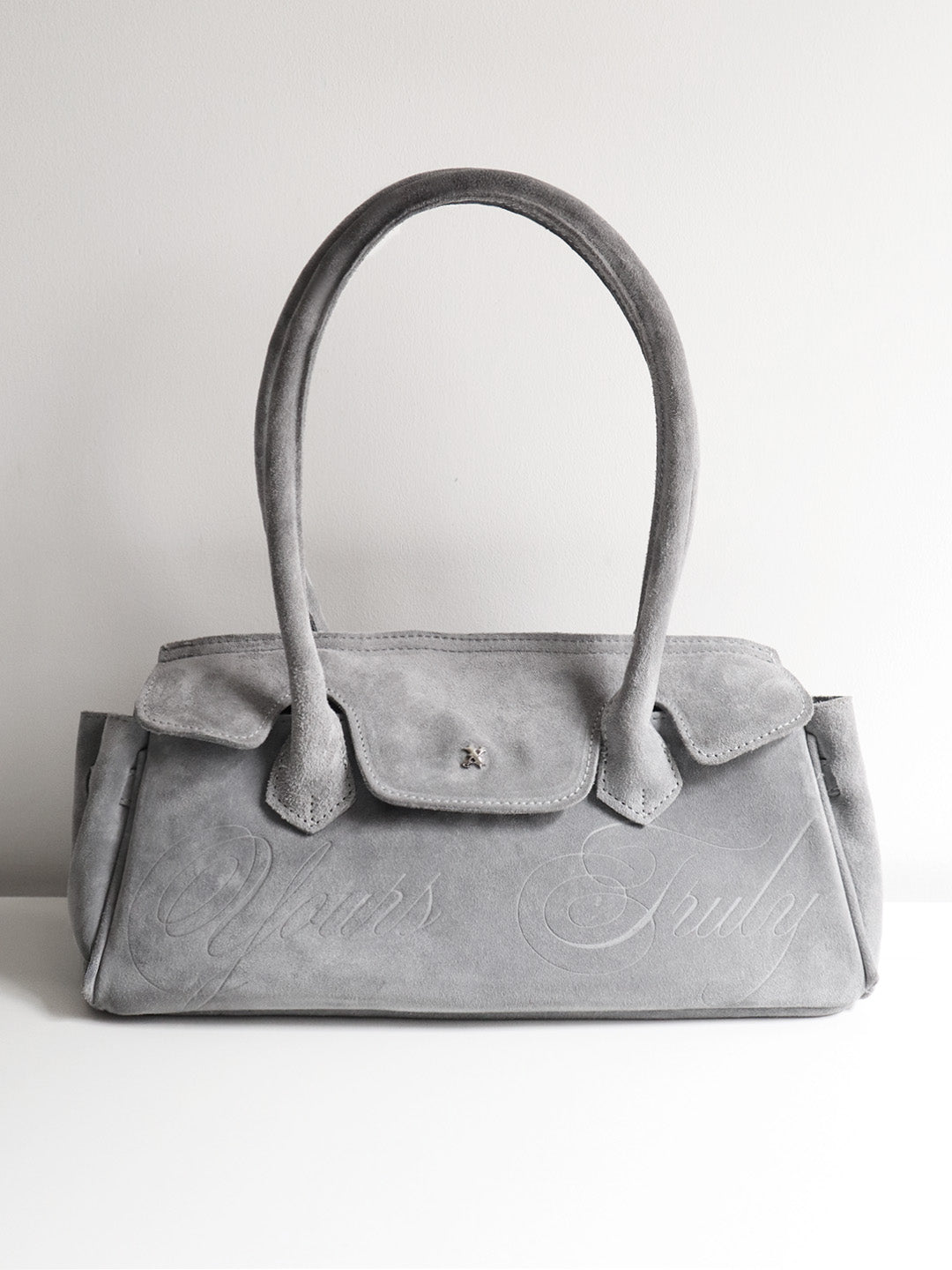 SUEDE CARRYALL MINI GREY