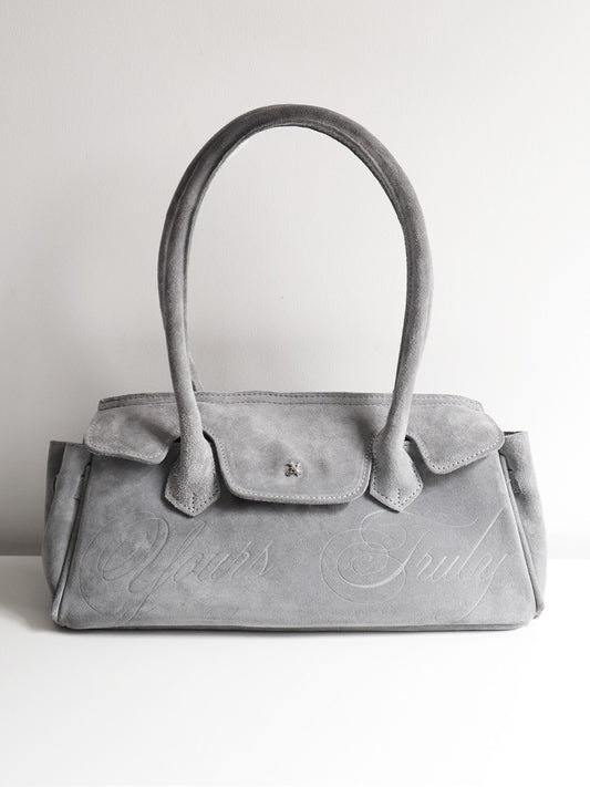 SUEDE CARRYALL MINI GREY