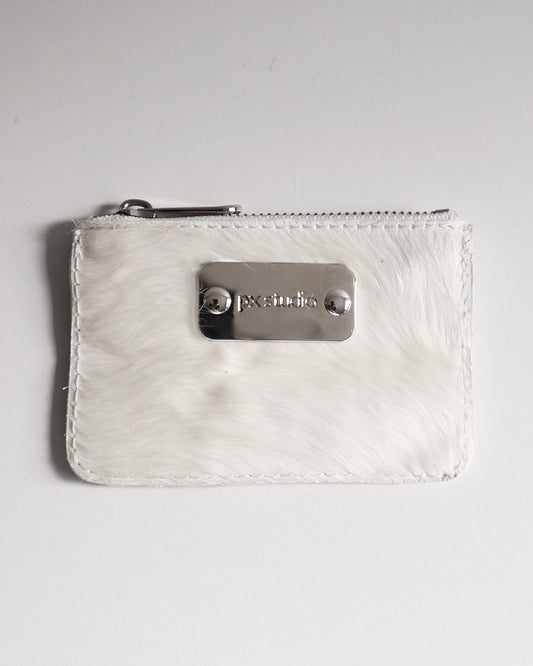 COWHIDE WALLET WHITE