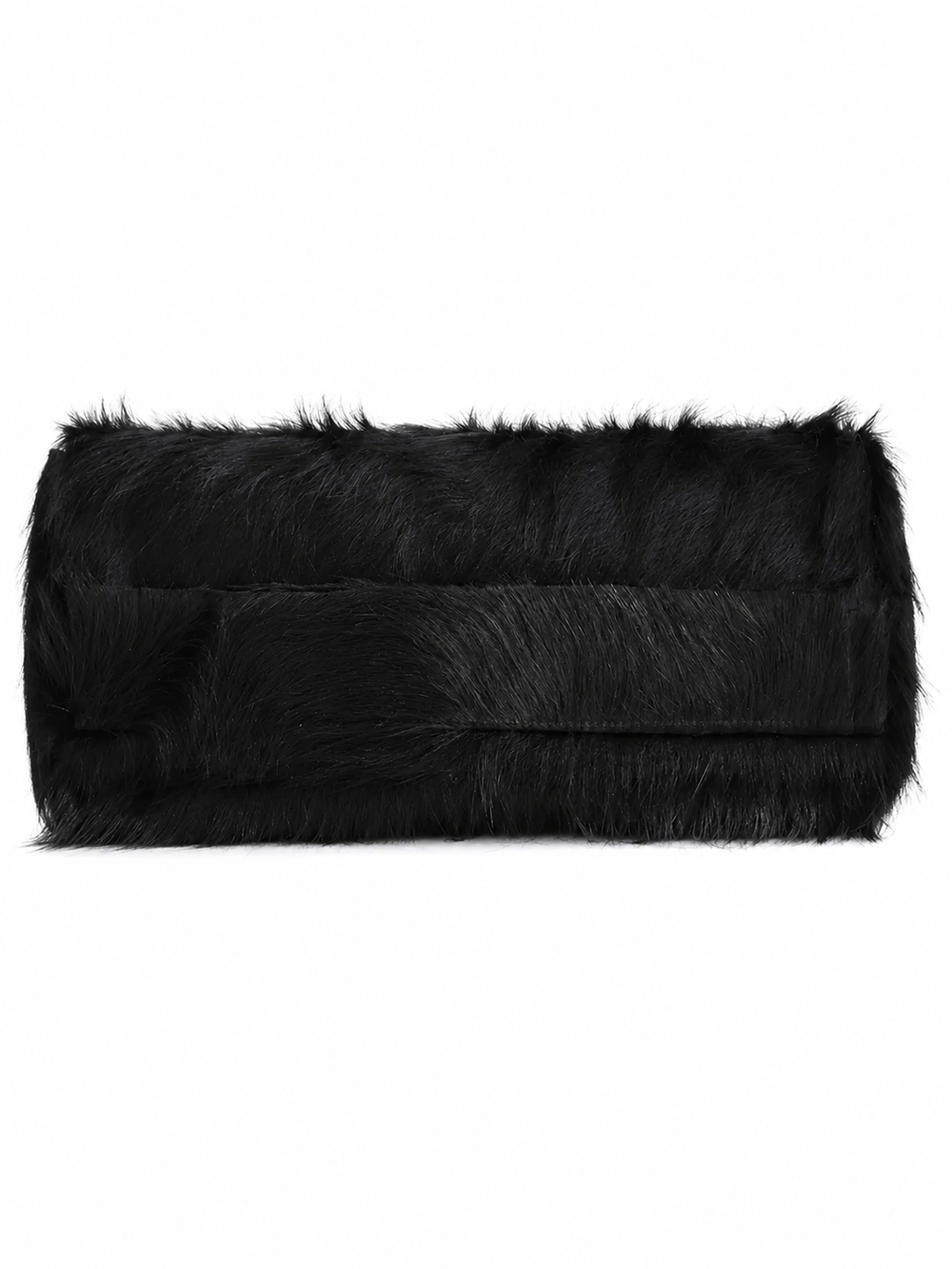 PILLOW COWHIDE CLUTCH BLACK