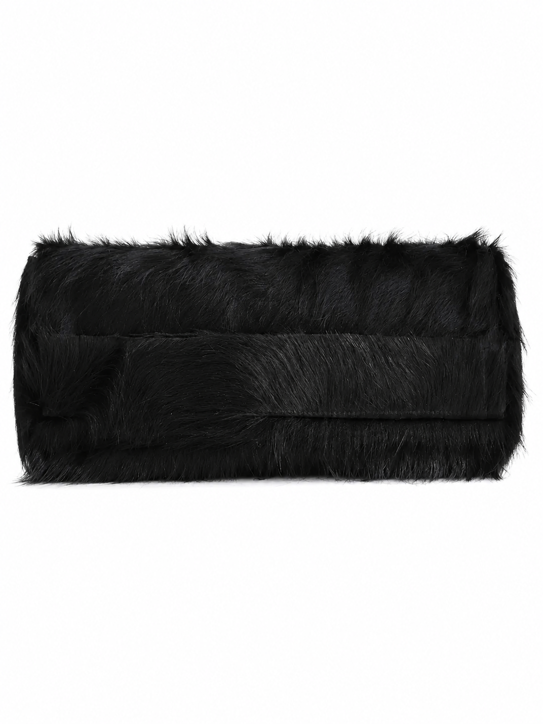 PILLOW COWHIDE CLUTCH BLACK