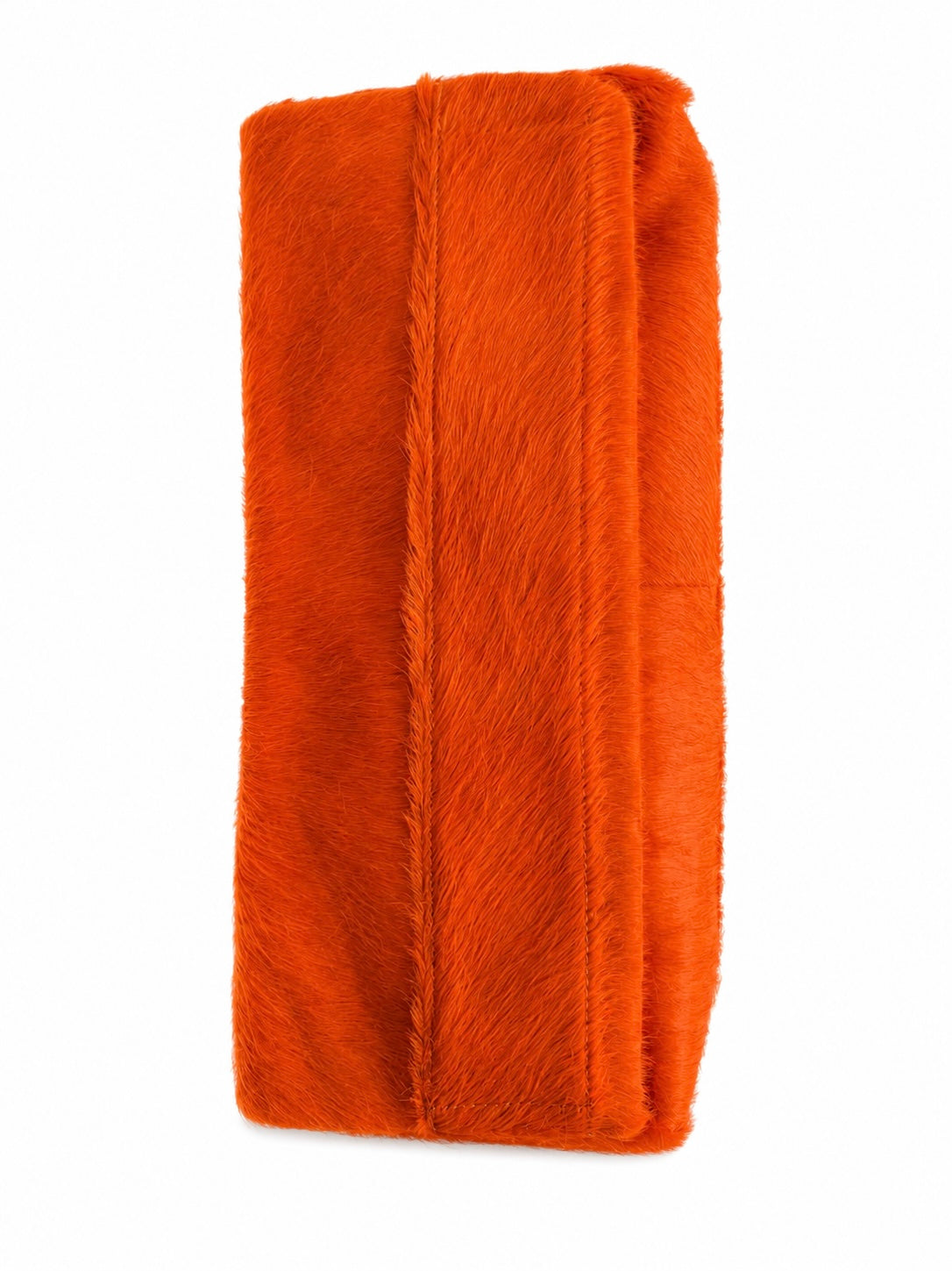 PILLOW COWHIDE CLUTCH ORANGE