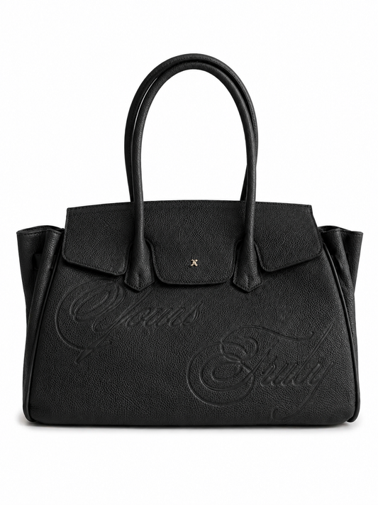 LEATHER CARRYALL BLACK
