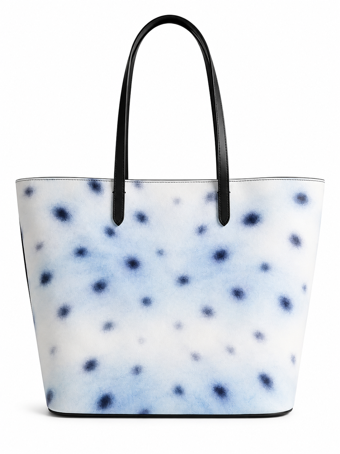 LEATHER AIRBRUSH TOTE BAMBI BLUE