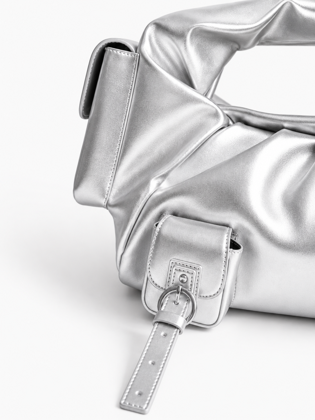 BETTY LEATHER BAG SILVER