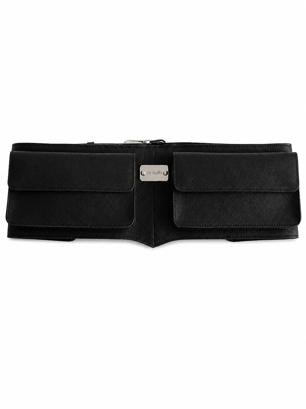 LEATHER BELT BAG BLACK