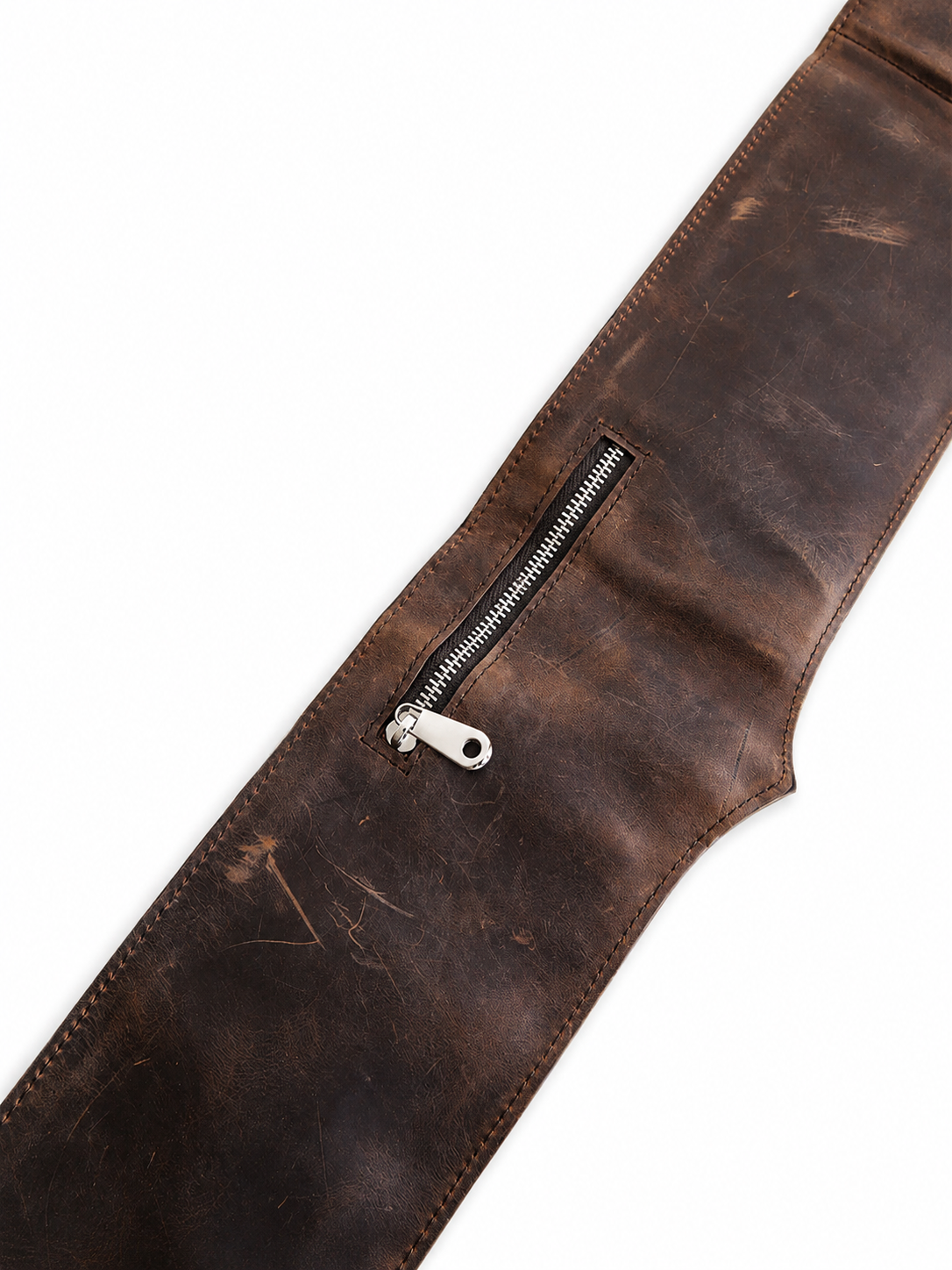 LEATHER BELT BAG BROWN