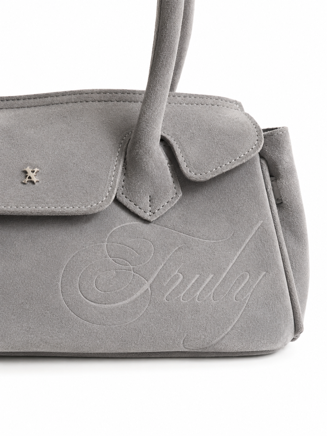 SUEDE CARRYALL MINI GREY