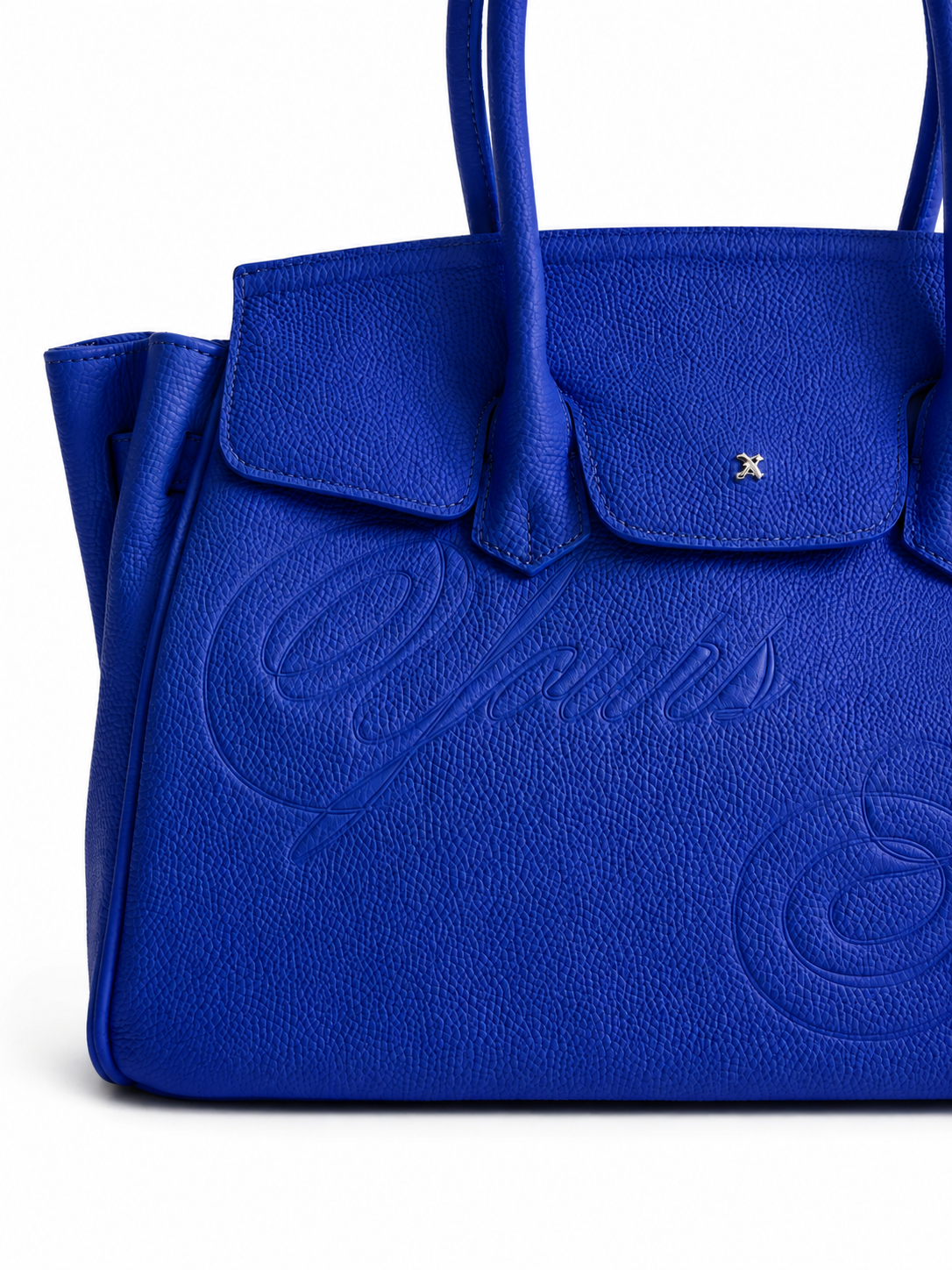 LEATHER CARRYALL COBALT BLUE