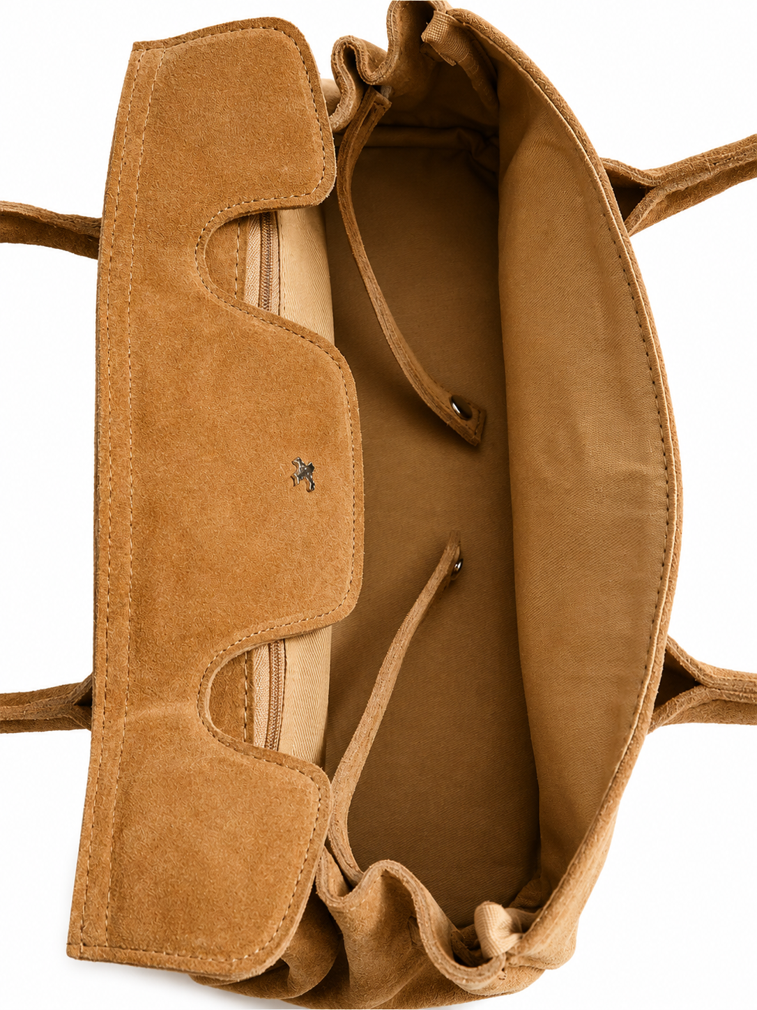 SUEDE CARRYALL MINI BEIGE
