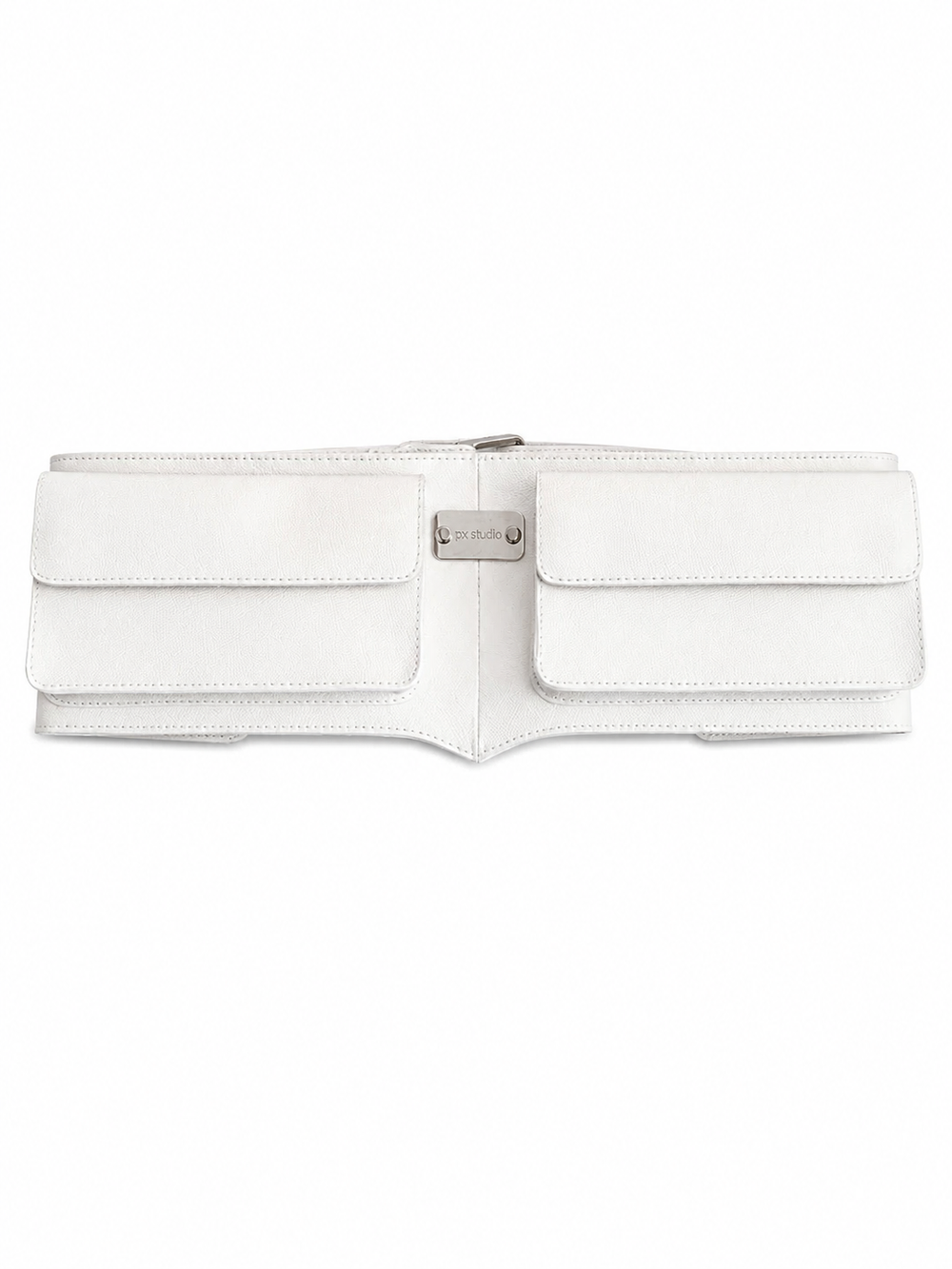 LEATHER BELT BAG WHITE