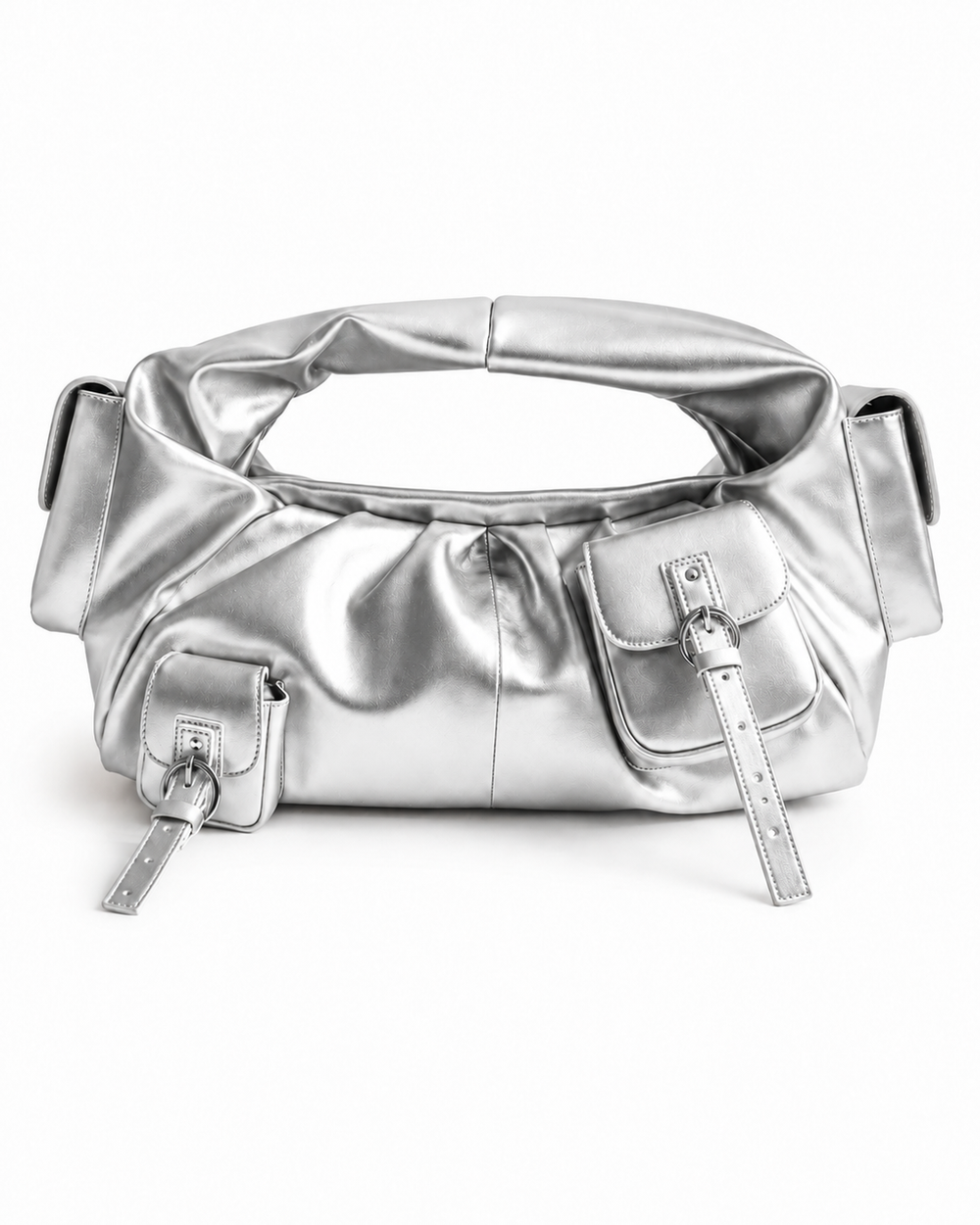 BETTY LEATHER BAG SILVER