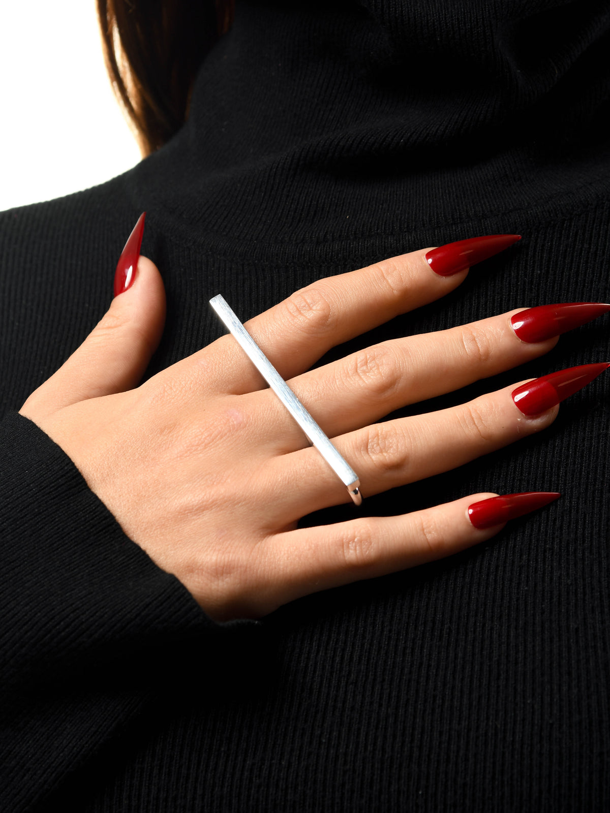 KNUCKLE RING SILVER