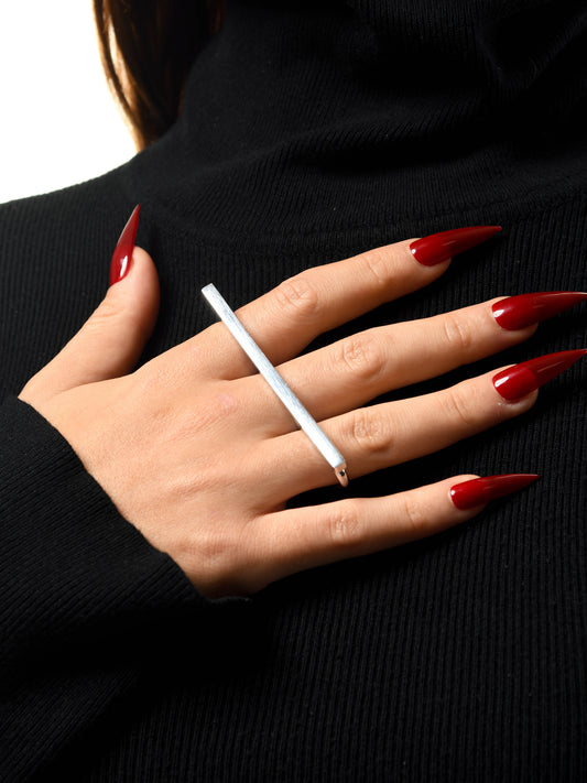 KNUCKLE RING SILVER