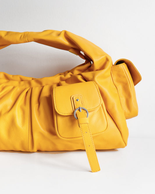 BETTY LEATHER BAG YELLOW (SAMPLE)