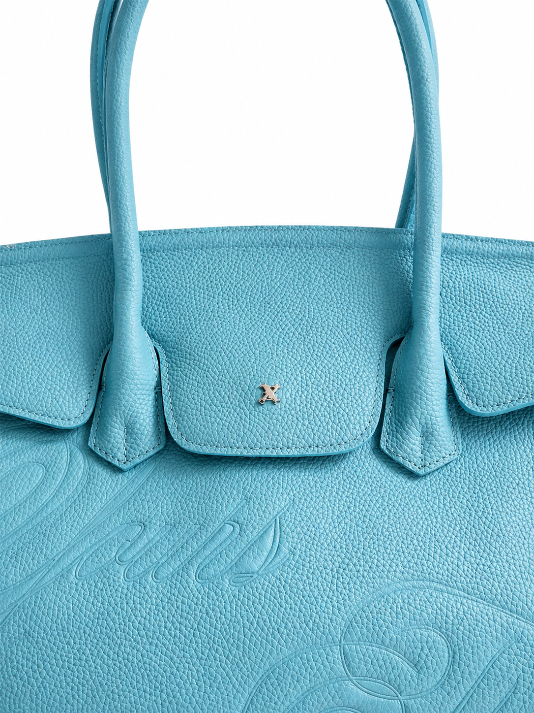 LEATHER CARRYALL TEAL