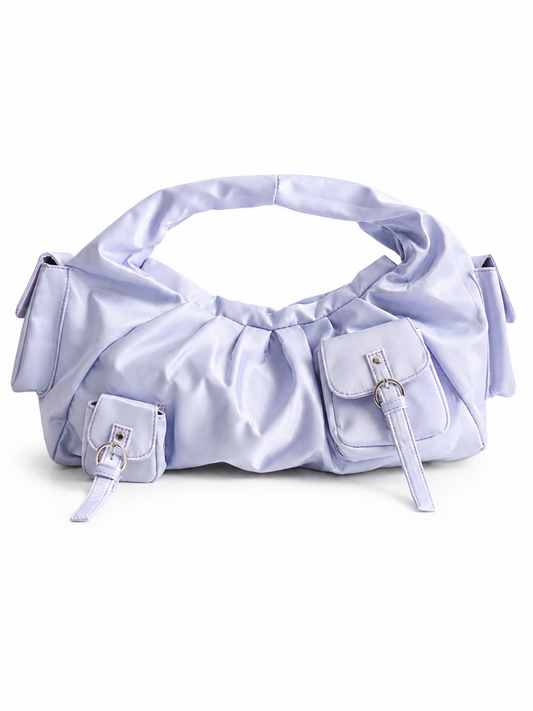 BETTY SATIN BAG BLUE