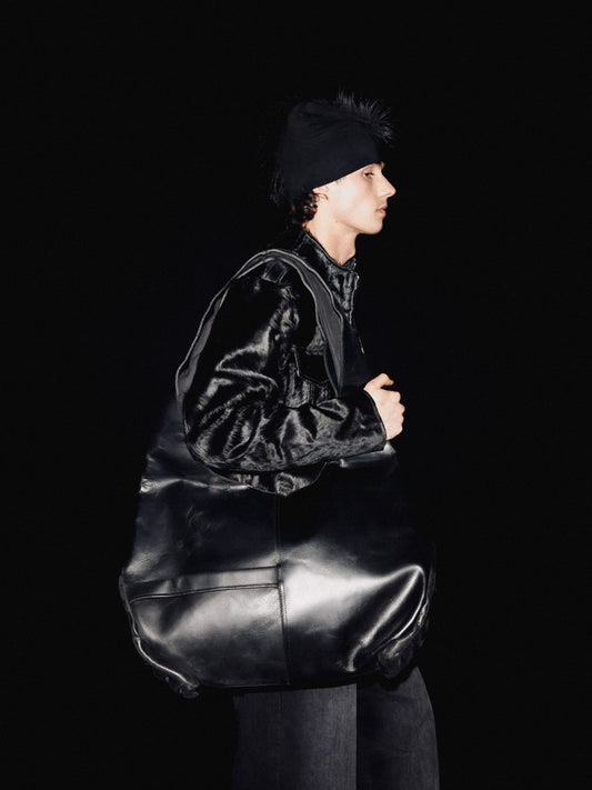 MOTO LEATHER BAG BLACK