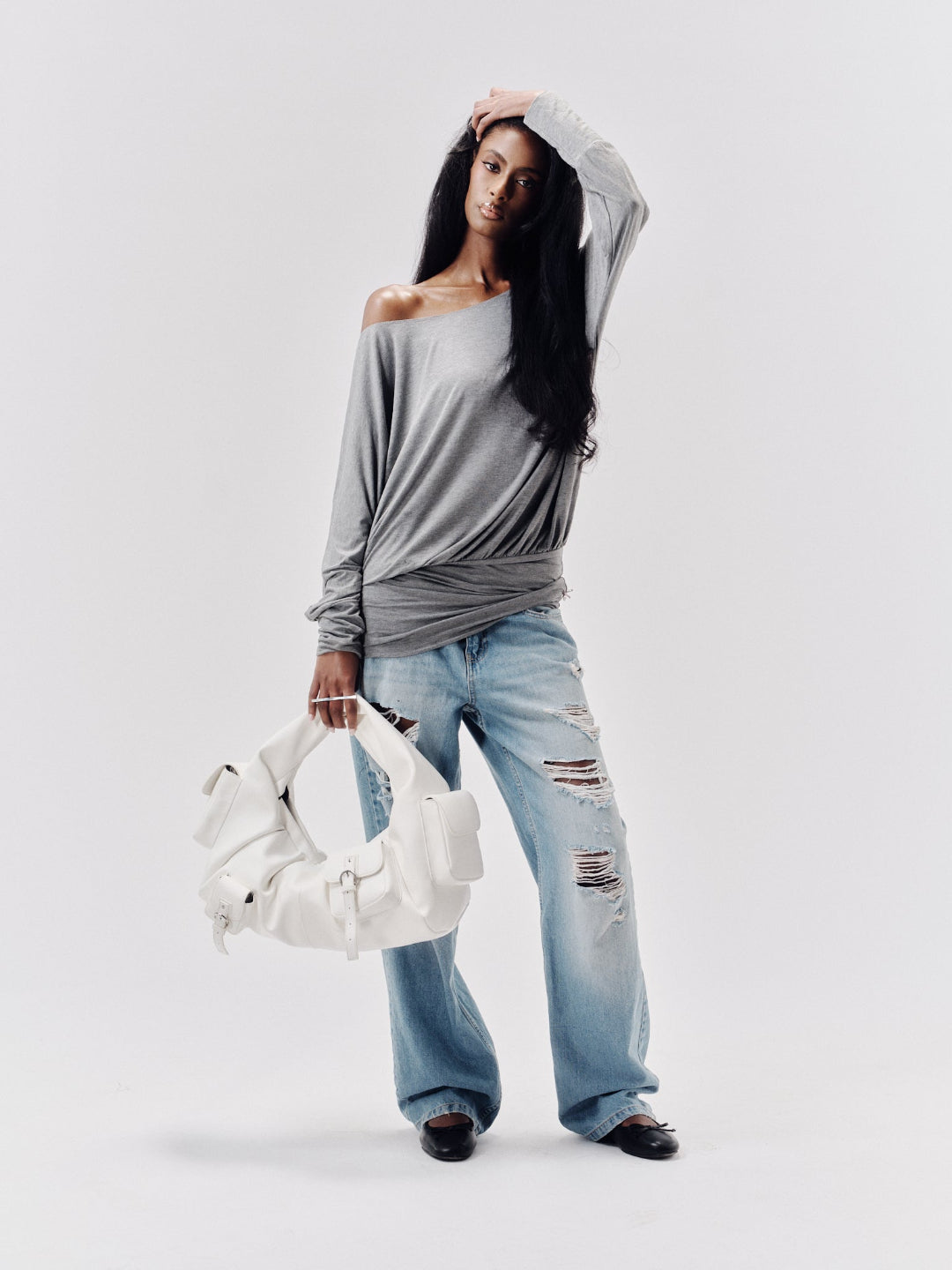 BETTY LEATHER BAG WHITE