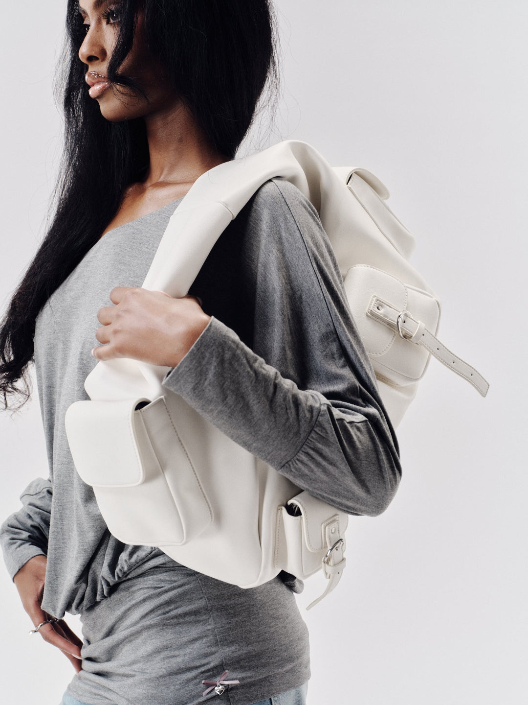 BETTY LEATHER BAG WHITE