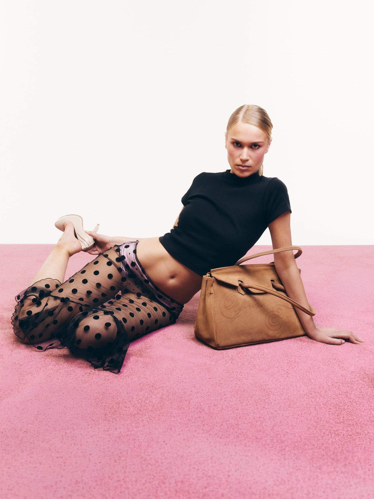 SUEDE CARRYALL BEIGE